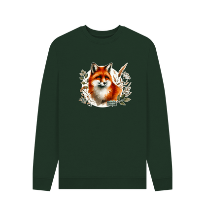 Evergreen Woodland Fox Men's Sweater