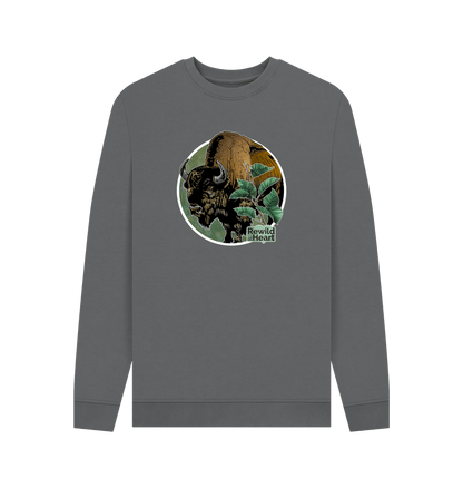 Slate Grey Bison Woodland Men's Sweater