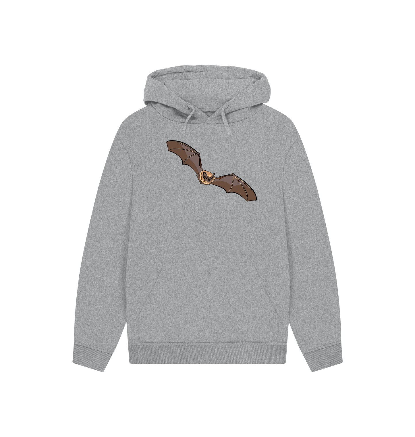Athletic Grey Printed Hoody Front