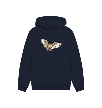 Navy Printed Hoody Front