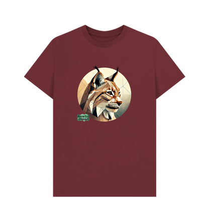 Red Wine Lynx Connection Sustainable Men's T-Shirt