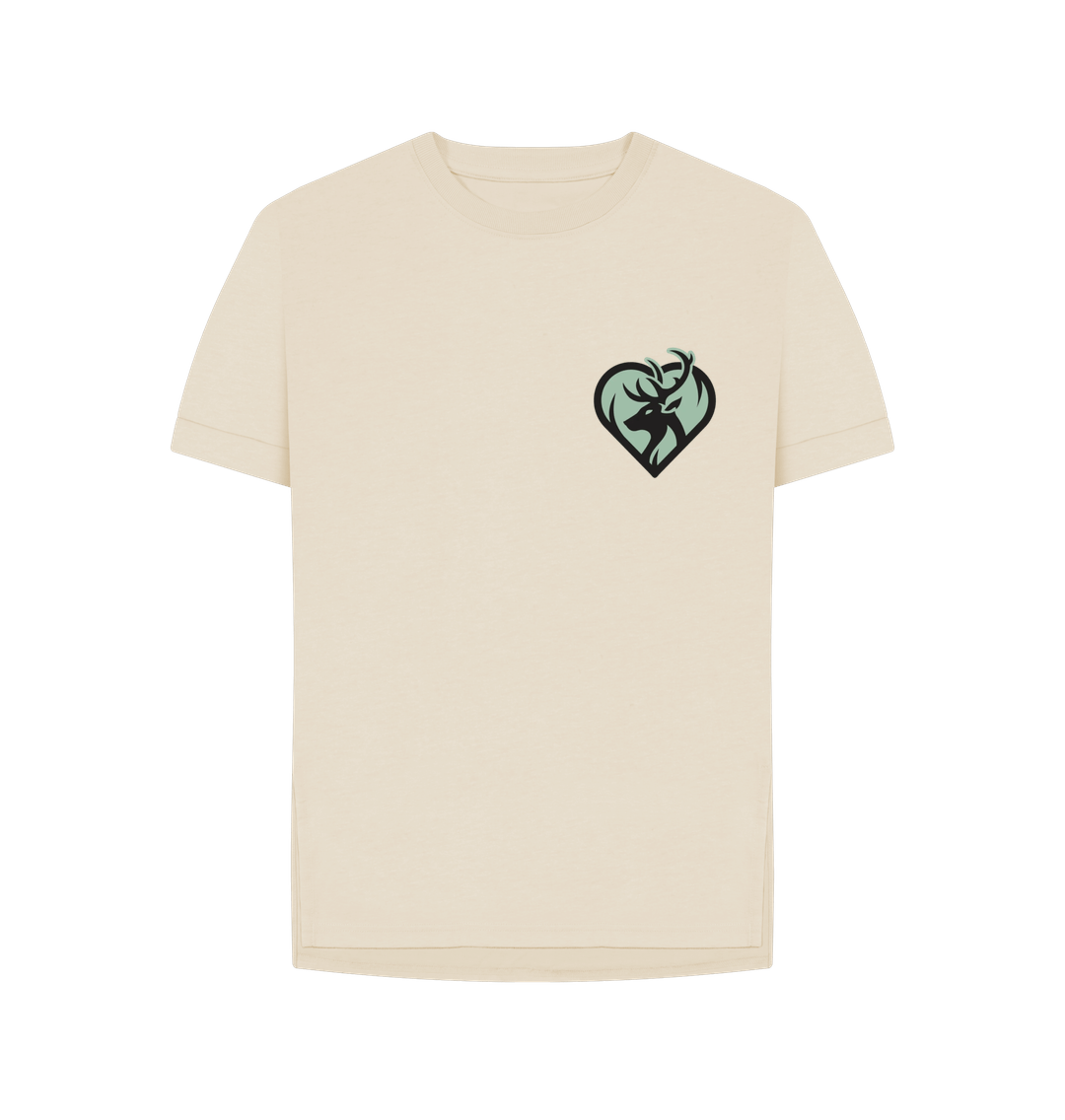 Oat Rewild at Heart Logo | Women's Relaxed Fit T-Shirt