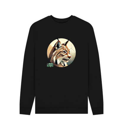 Black Printed Sweater Front