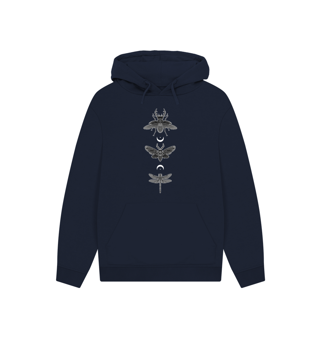 Navy Moonlit Insect Trio Hoodie