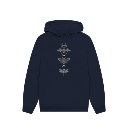 Navy Moonlit Insect Trio Hoodie