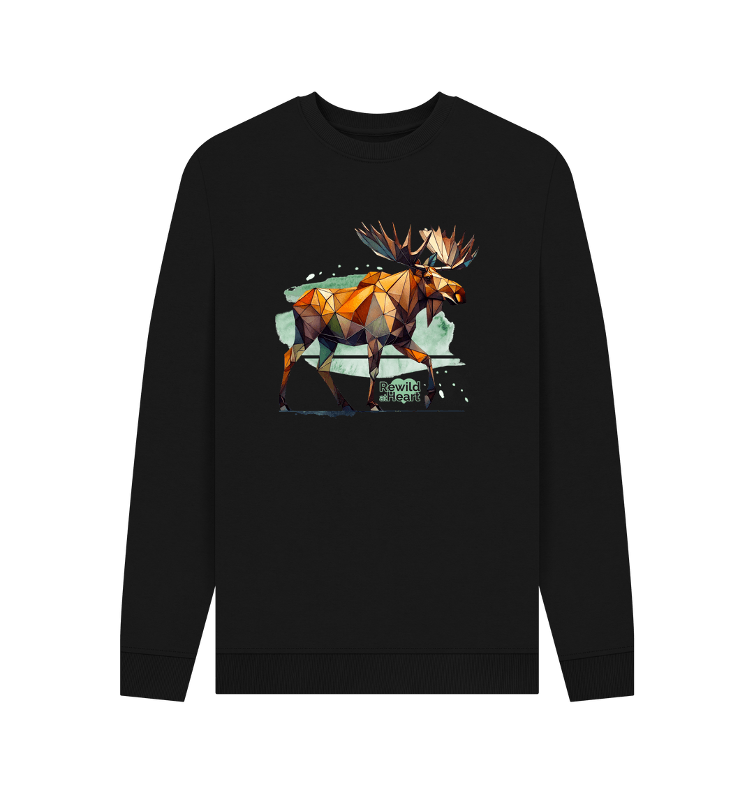 Black Mighty Moose Mosaic Men's Jumper