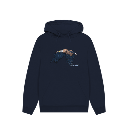 Navy Printed Hoody Front
