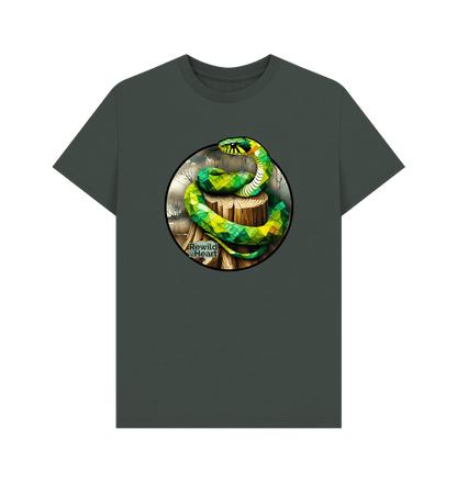 Dark Grey Grass Snake Marsh Men's T-Shirt