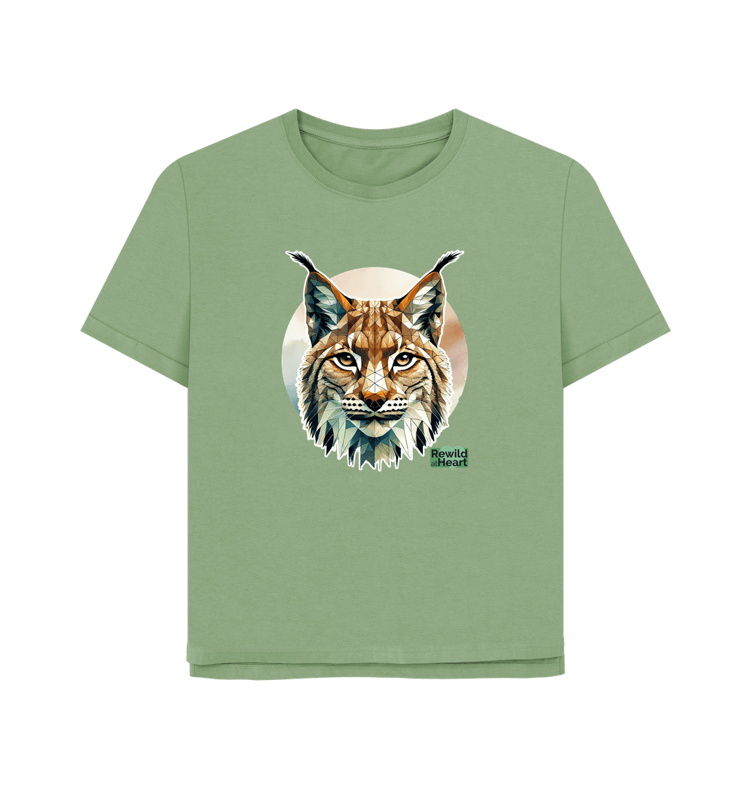 Sage Primal Lynx Women's Relaxed-Fit T-Shirt