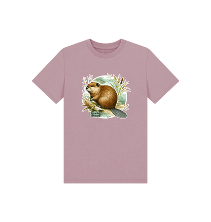 Mauve Beaver Riverbank Kids T-Shirt