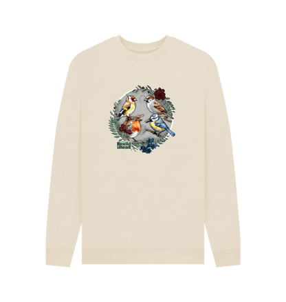 Oat British Songbird Wreath Men's Sweater