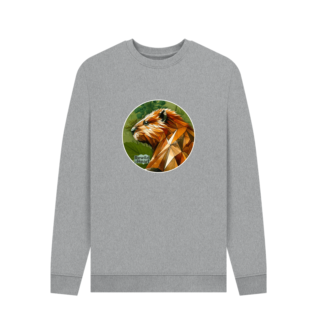 Light Heather Beaver Botanical Men's Sweater