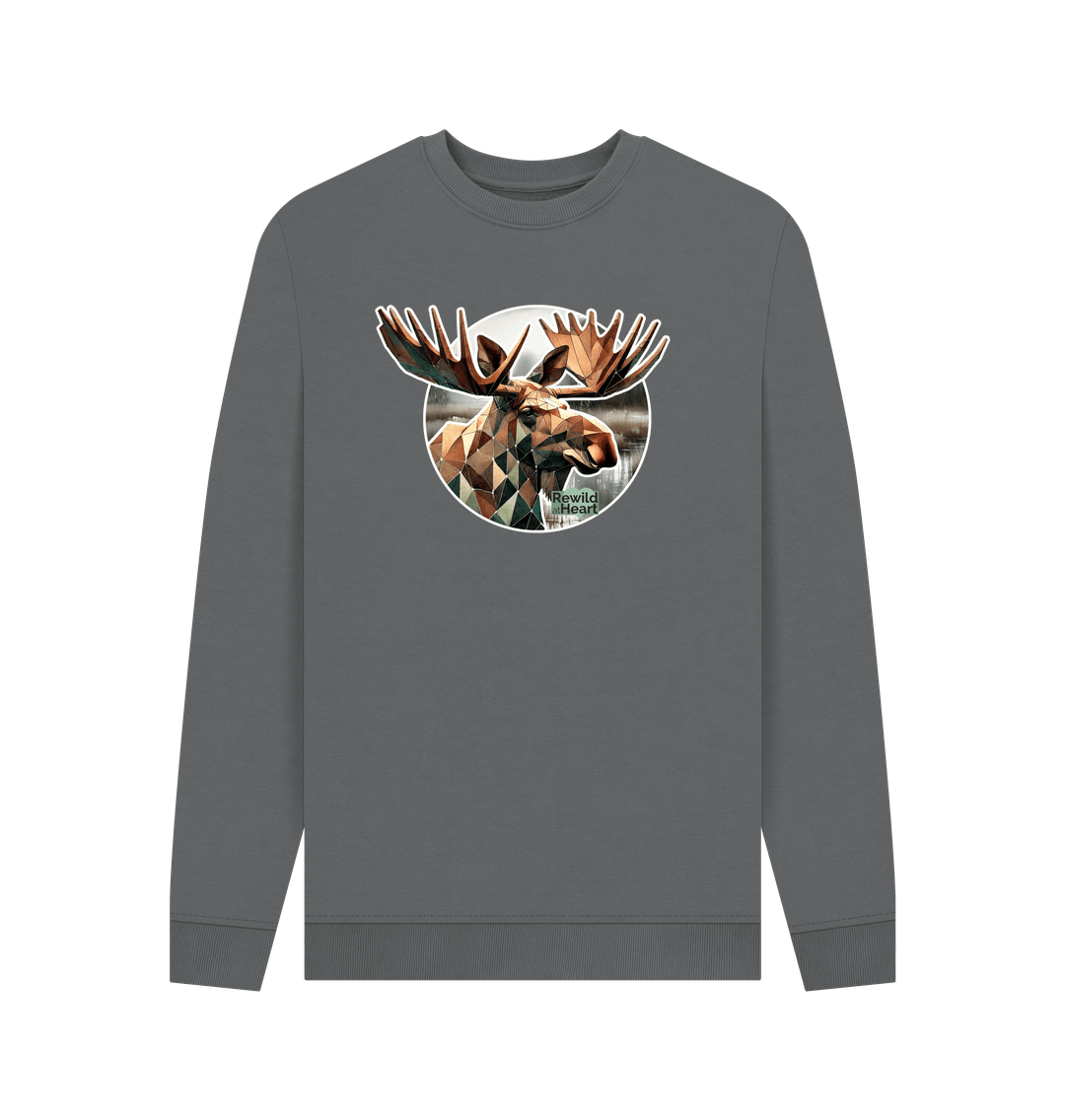 Slate Grey Guardian Elk Men's Sweater