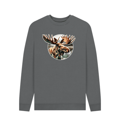 Slate Grey Guardian Elk Men's Sweater