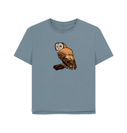 Stone Blue Printed T-shirt Front