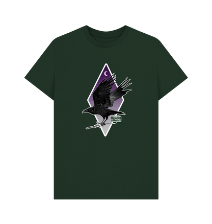 Evergreen Raven Moon Crescent Men's T-Shirt