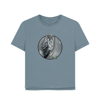 Stone Blue Printed T-shirt