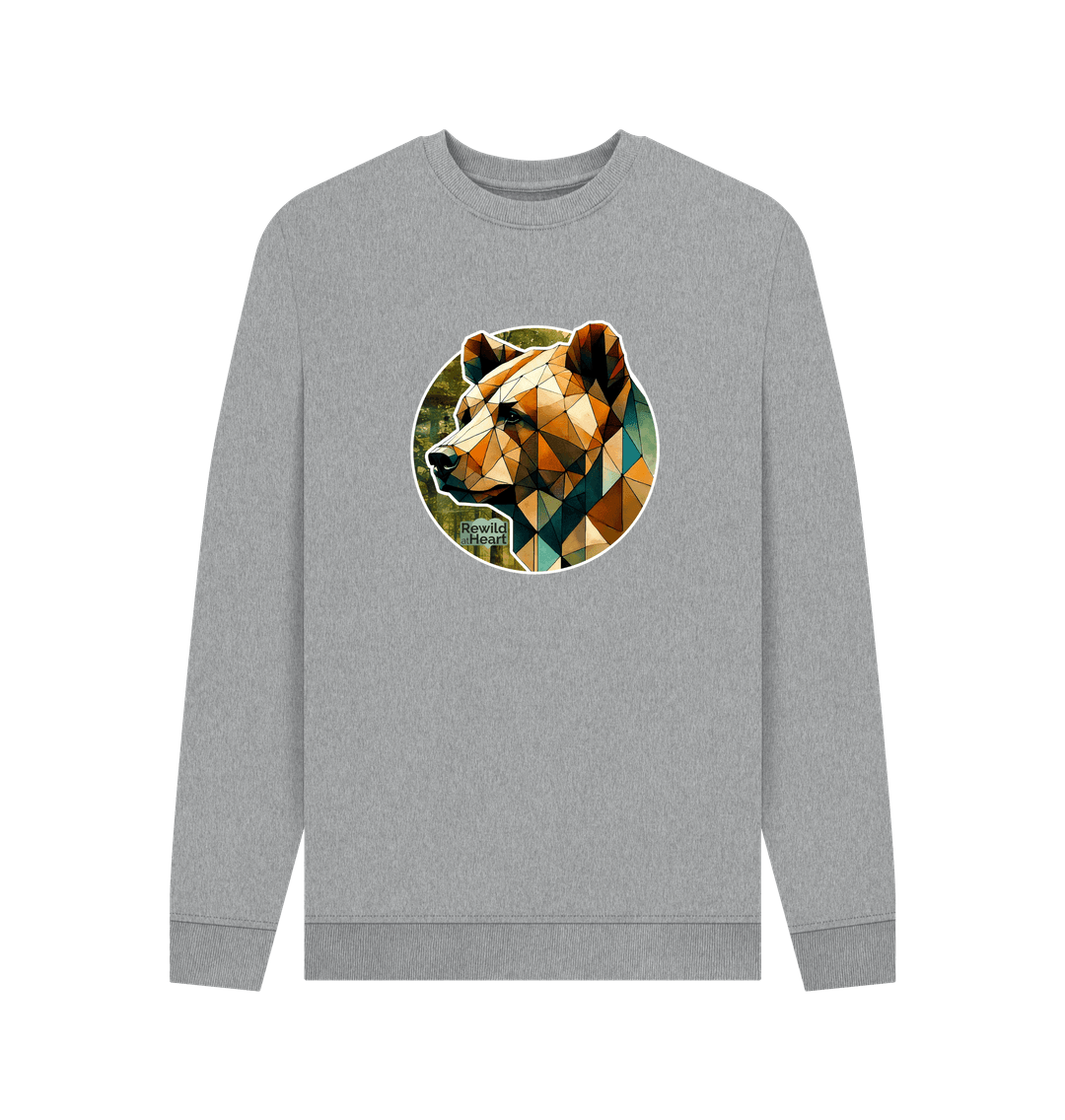 Light Heather Printed Sweater Front
