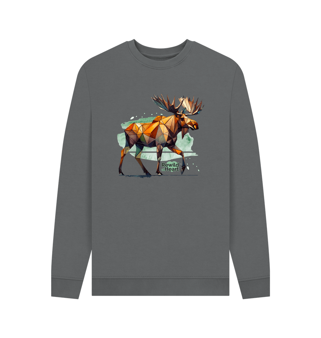 Slate Grey Mighty Moose Mosaic Men's Jumper