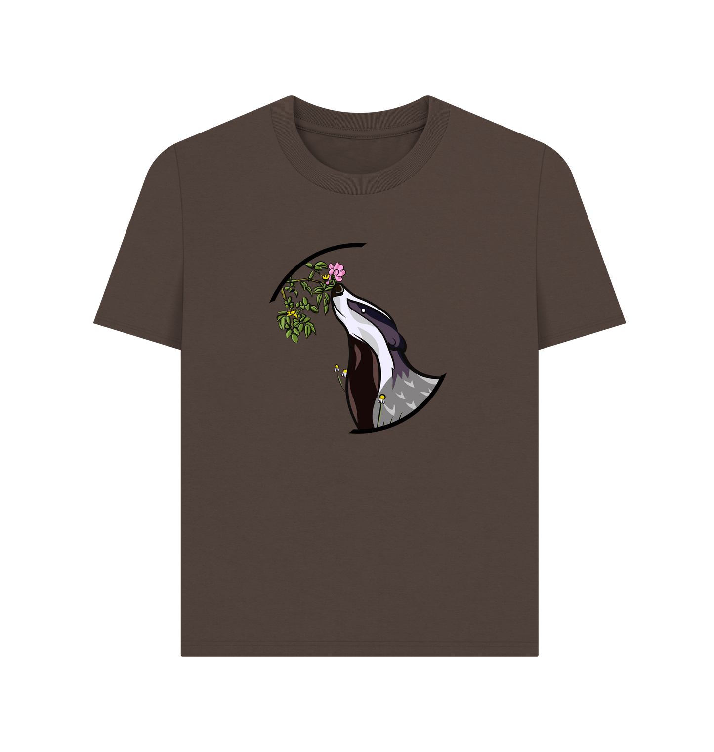 Chocolate Printed T-shirt Front