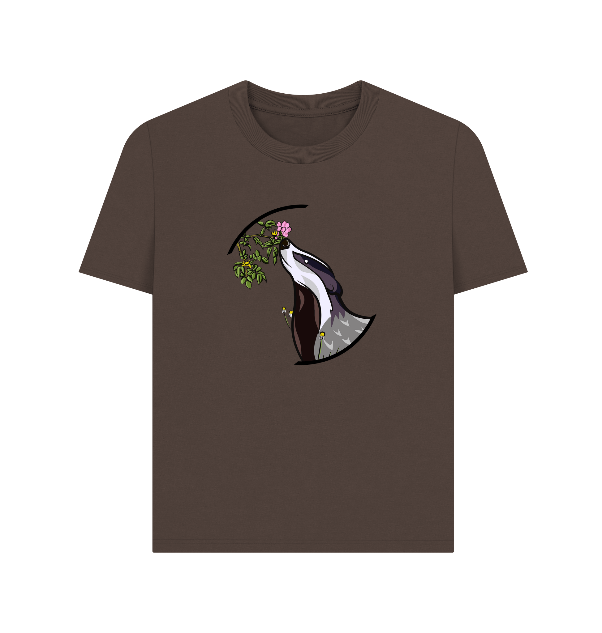 Chocolate Printed T-shirt Front