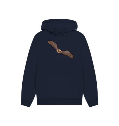 Navy Printed Hoody Front