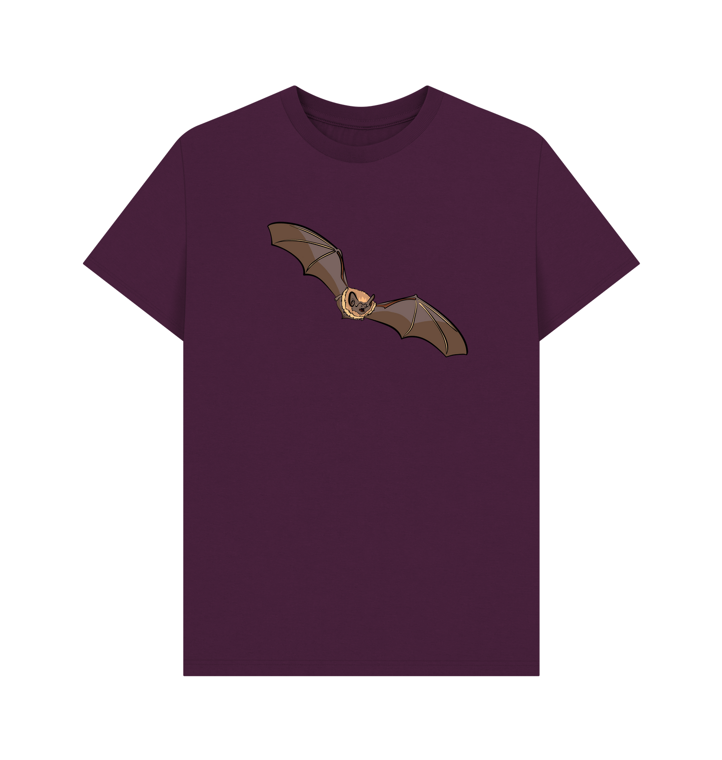 Purple Printed T-shirt Front