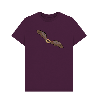 Purple Printed T-shirt Front