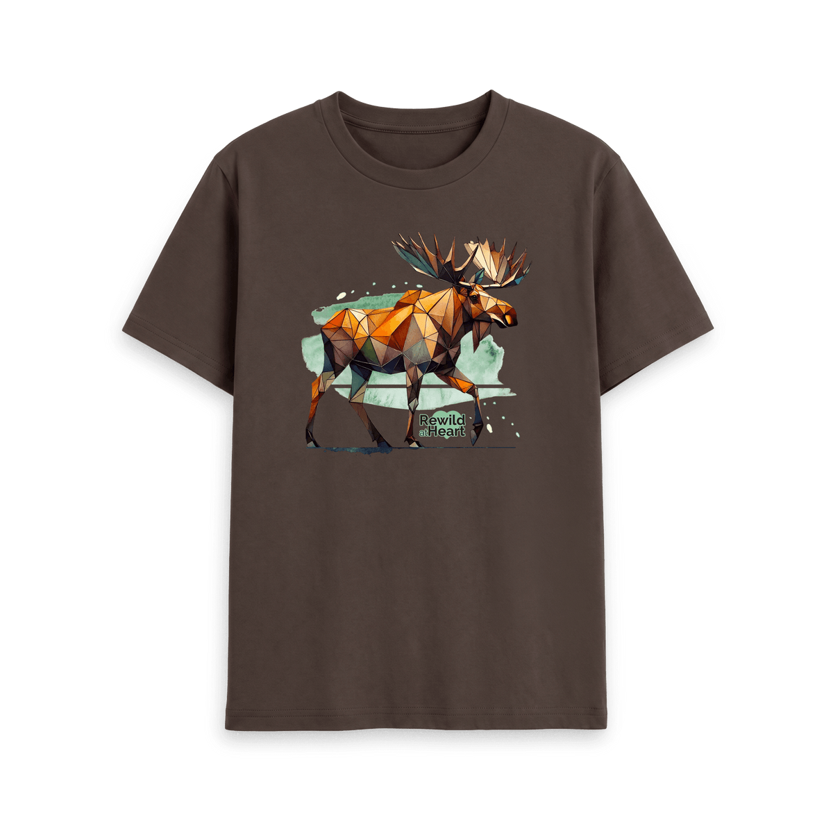 Chocolate Printed T-shirt Front