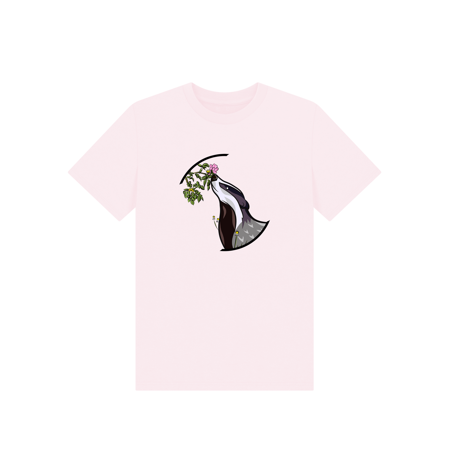 Pink Printed Kids T-Shirt Front
