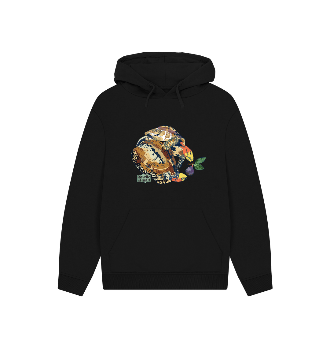 Black Printed Hoody