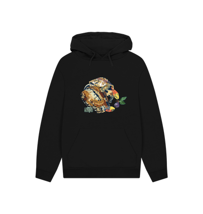 Black Printed Hoody