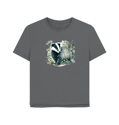 Slate Grey Printed T-shirt Front