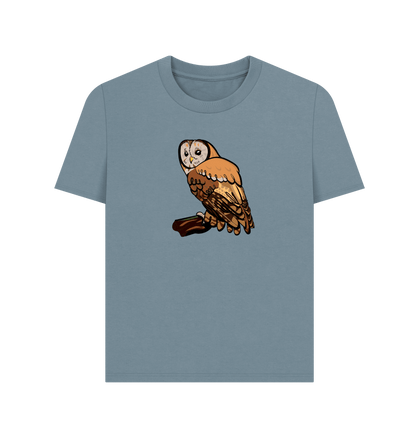 Stone Blue Printed T-shirt Front