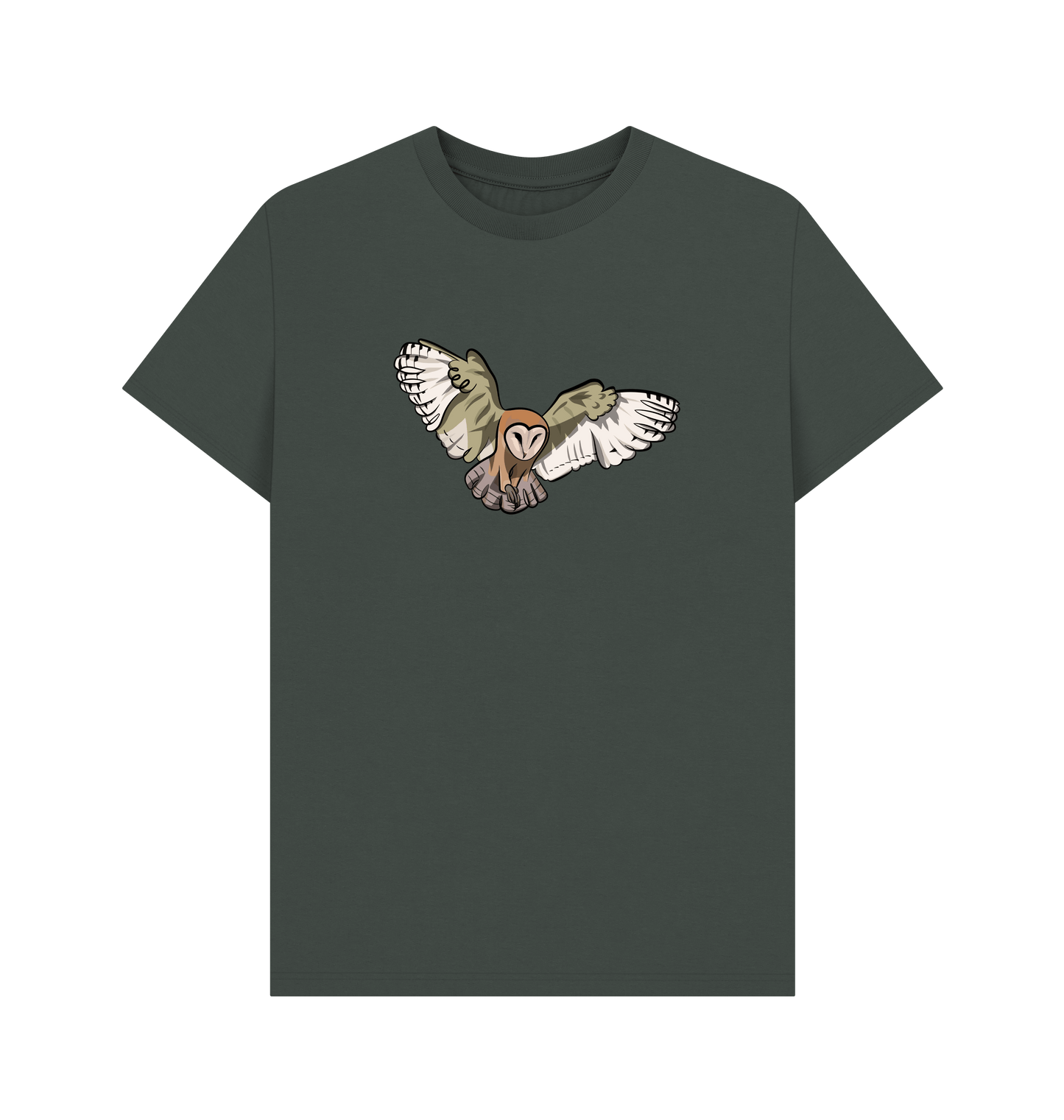 Dark Grey Printed T-shirt Front