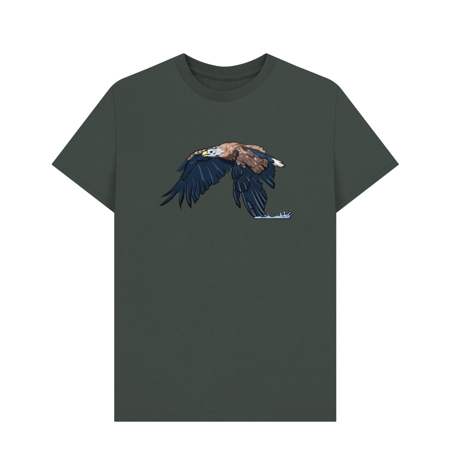 Dark Grey Printed T-shirt Front