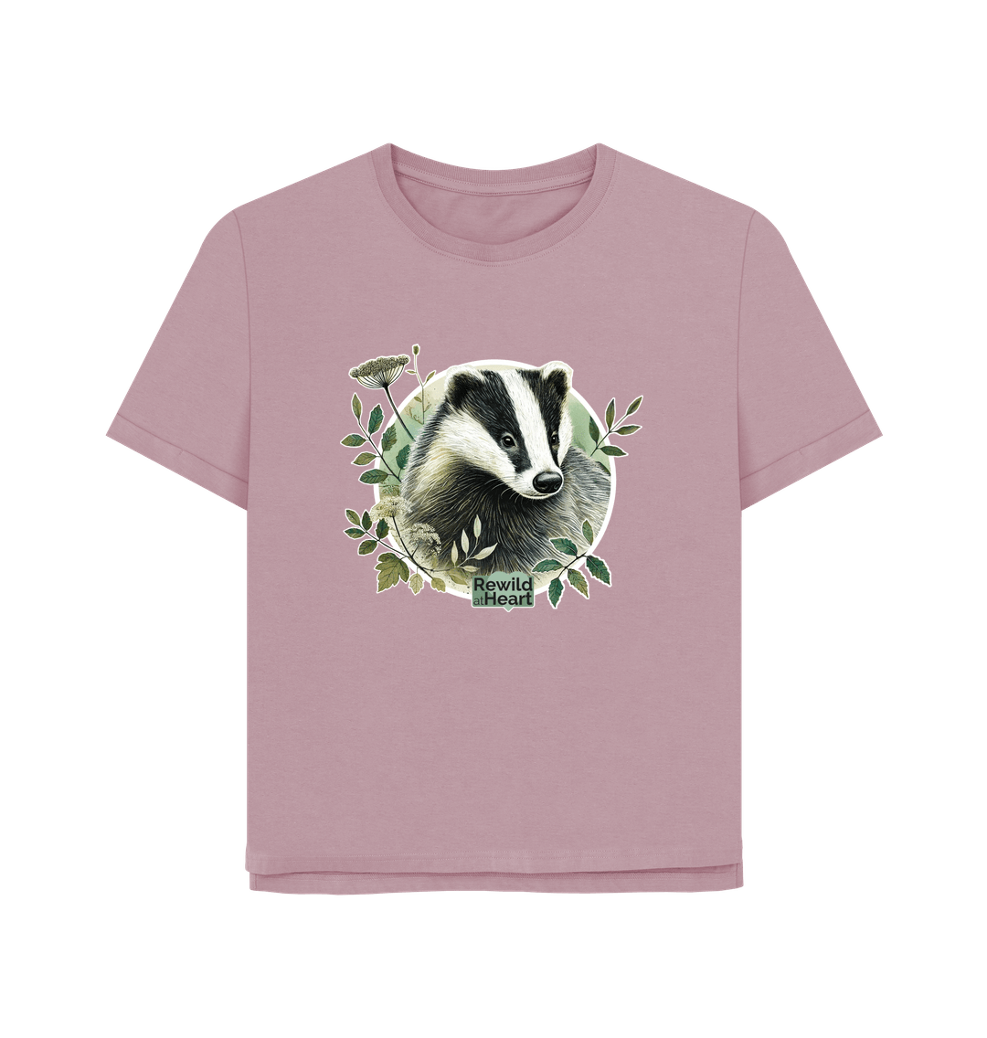 Mauve Badger Spirit Women's Relaxed-Fit T-Shirt