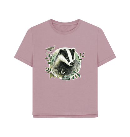 Mauve Badger Spirit Women's Relaxed-Fit T-Shirt