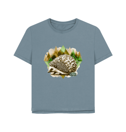 Stone Blue Hedgehog Women's Relaxed-Fit T-Shirt