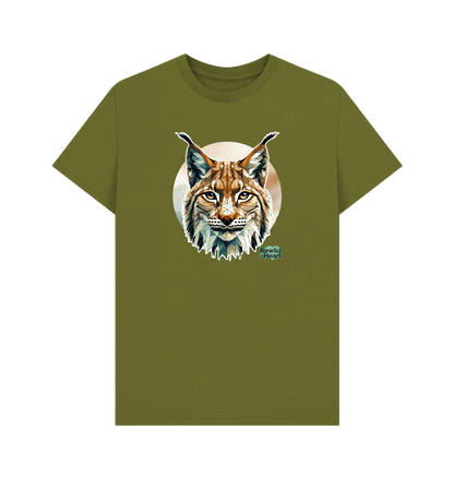 Moss Green Primal Lynx Men's T-Shirt