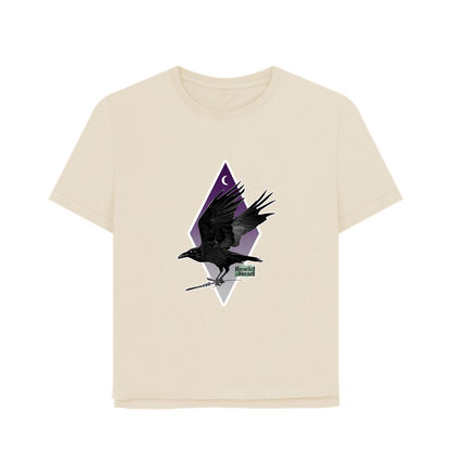 Oat Raven Moon Crescent Women's Relaxed-Fit T-Shirt