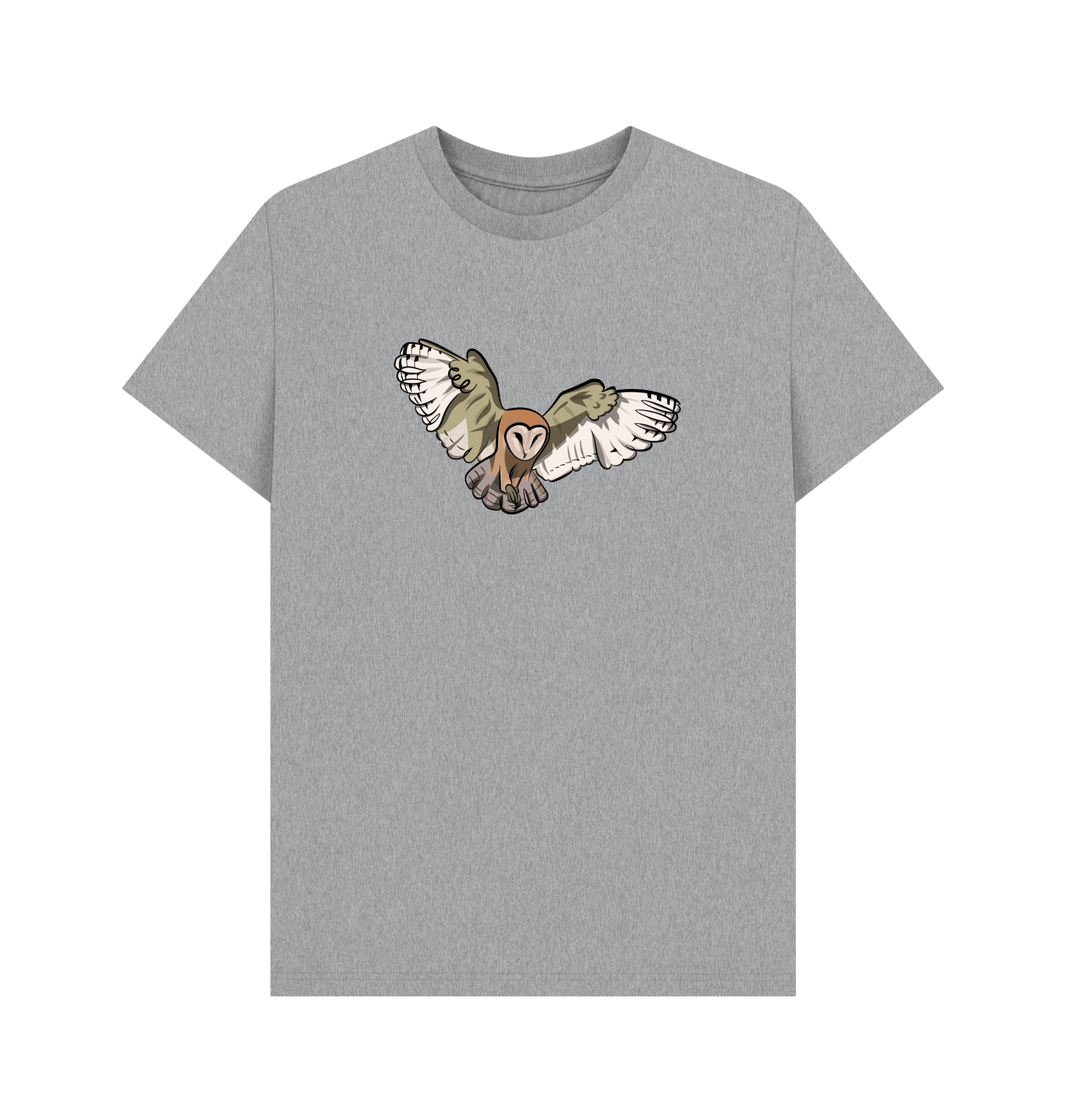 Athletic Grey Printed T-shirt Front