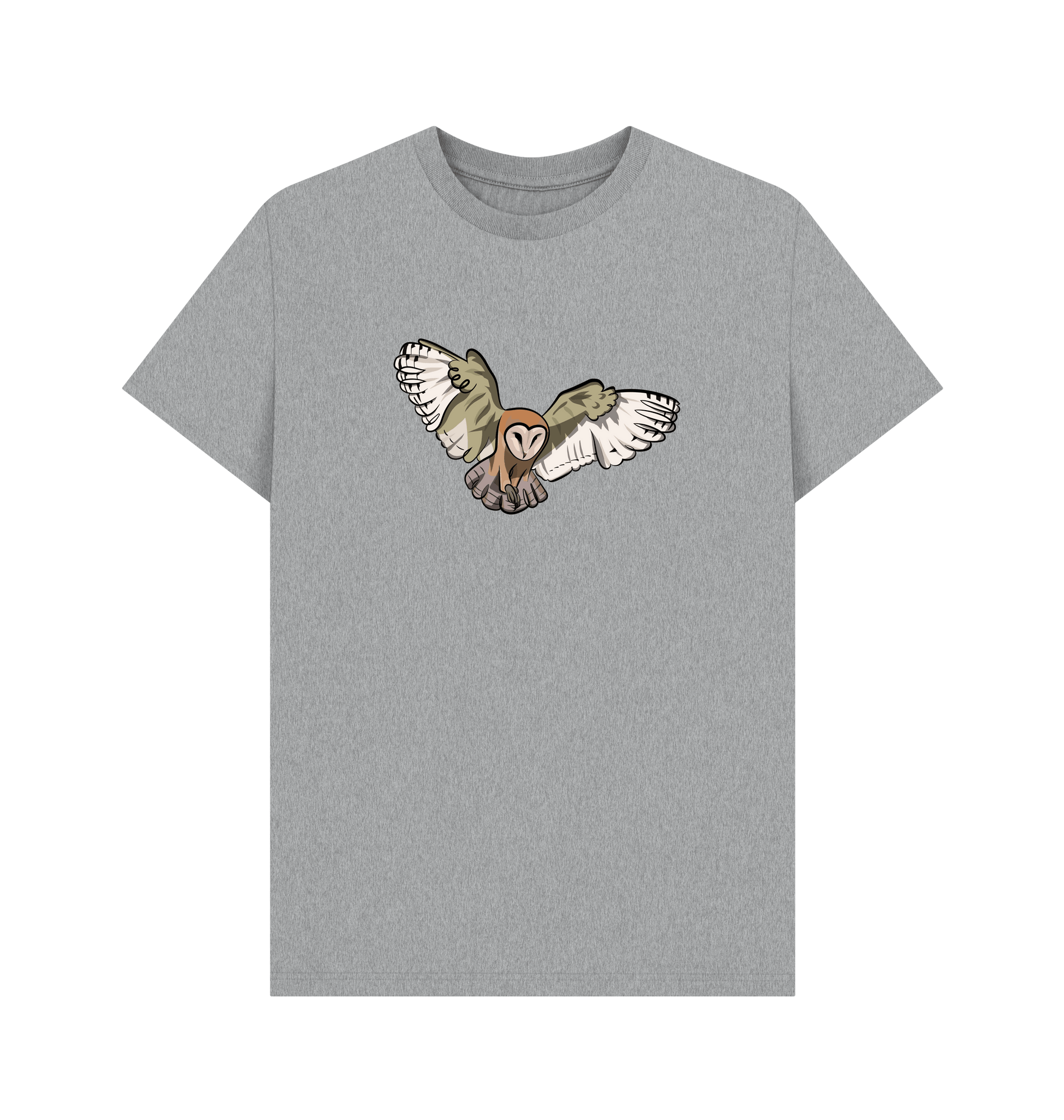 Athletic Grey Printed T-shirt Front