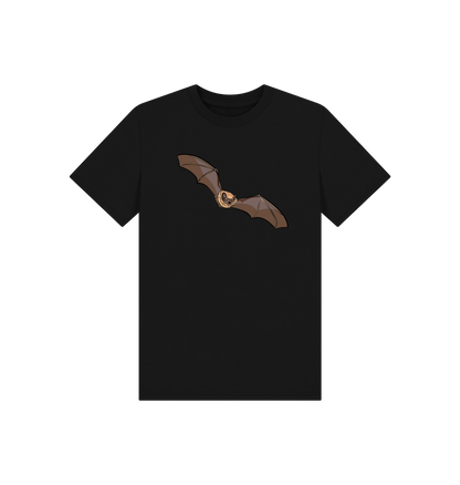 Black Printed Kids T-Shirt Front