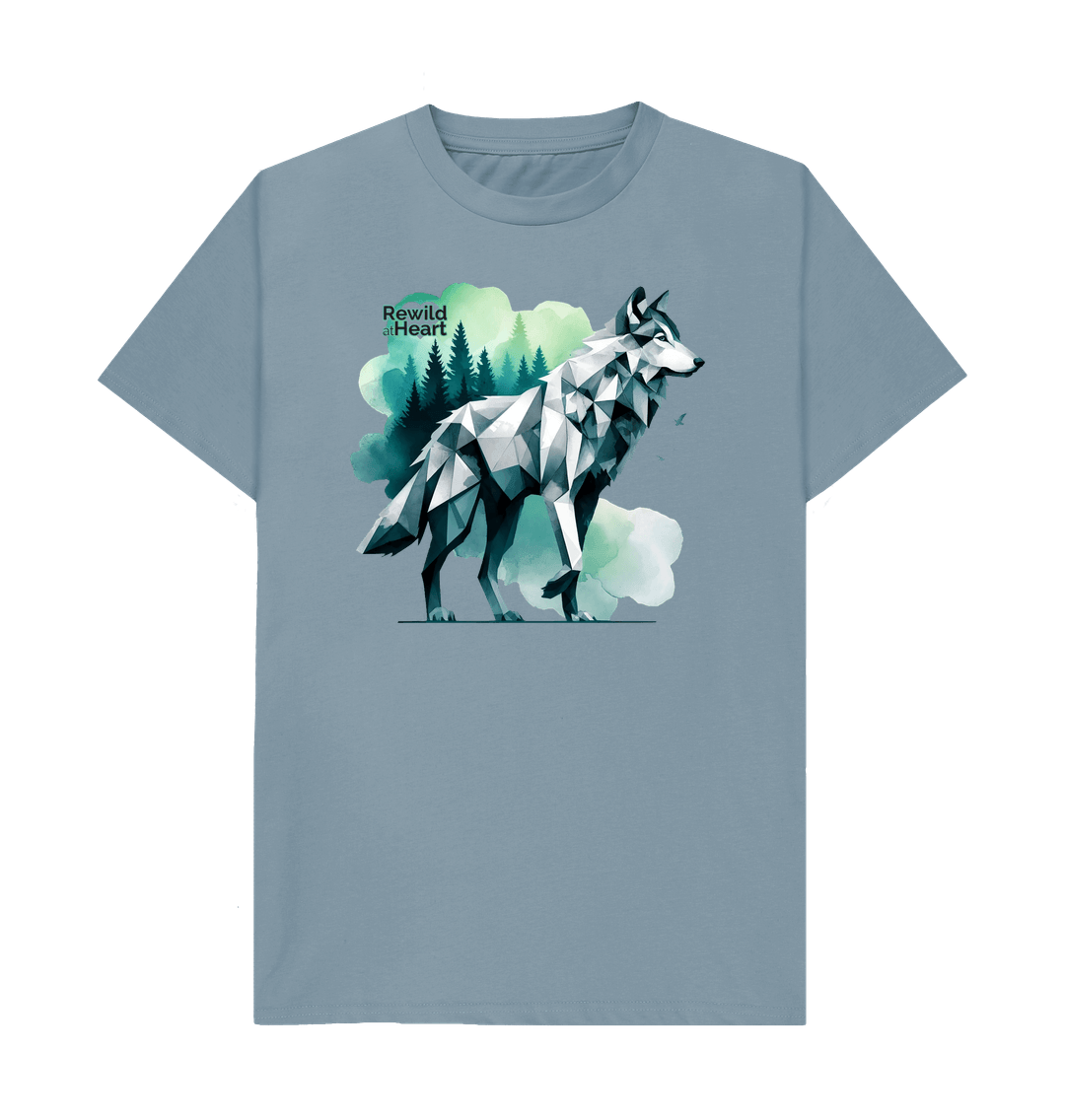 Stone Blue Wolf Men's T-Shirt