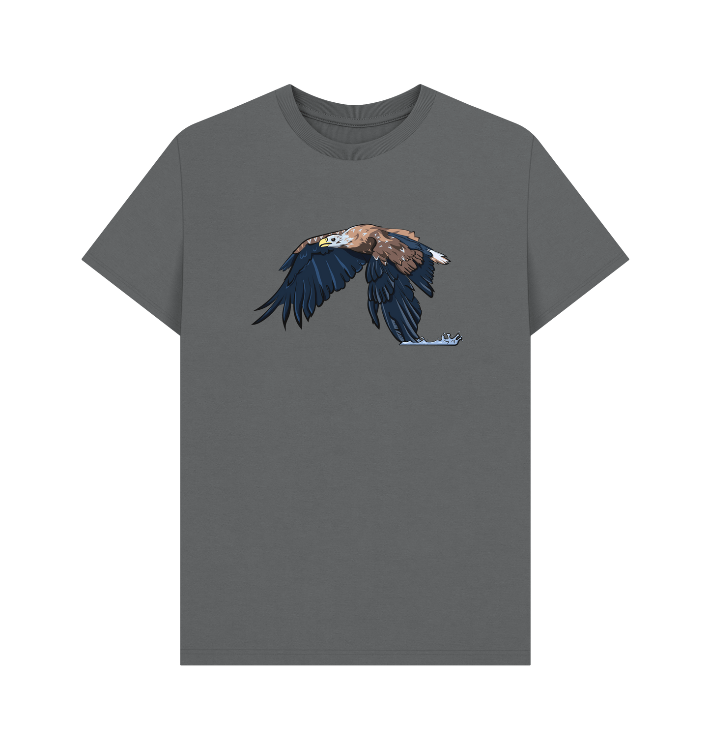 Slate Grey Printed T-shirt Front