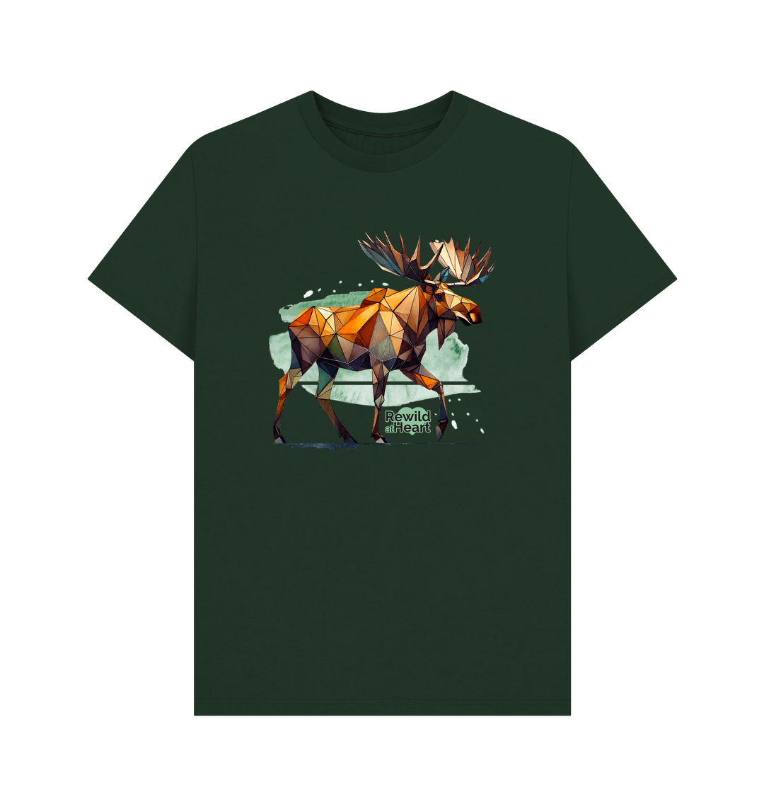 Evergreen Mighty Moose Mosaic Men's T-Shirt