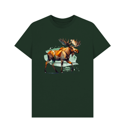 Evergreen Mighty Moose Mosaic Men's T-Shirt