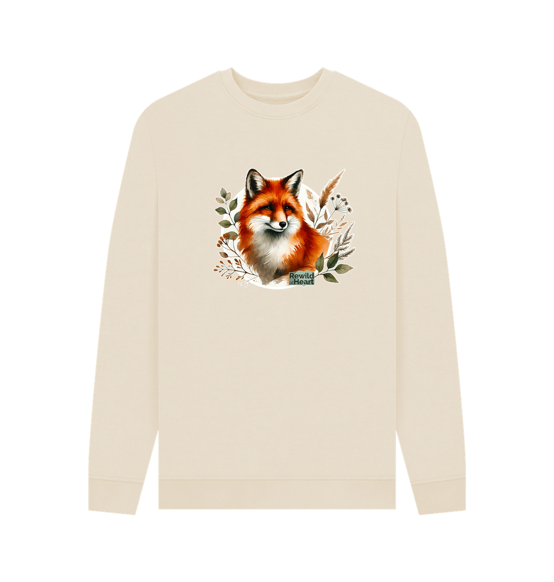 Oat Woodland Fox Men's Sweater