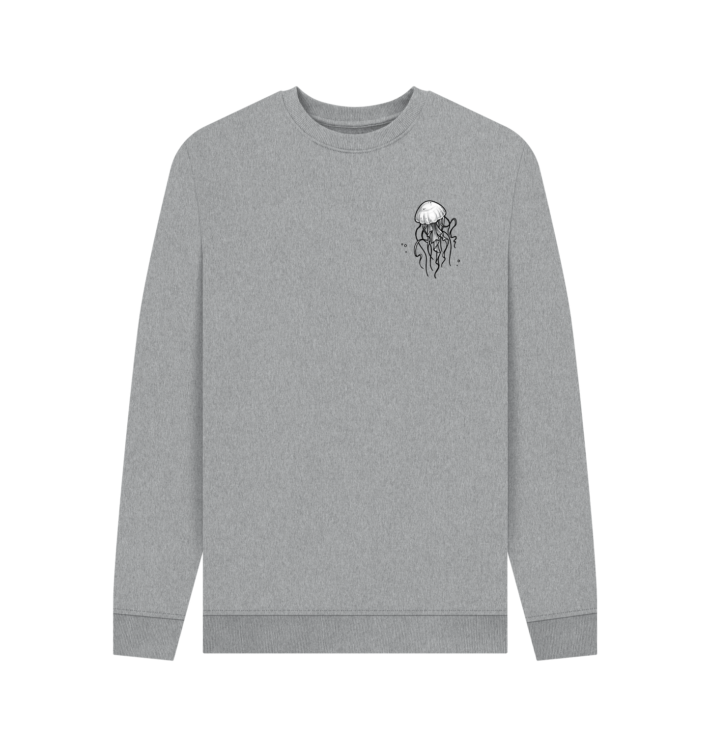 Light Heather Printed Sweater Front